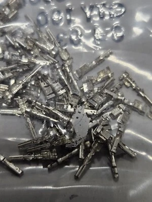 100 PCS MOLEX 43030-0007 CONN SOCKET 20-24 AWG CRIMP TERMINALS TIN  NEW (6222) - Image 1 of 2