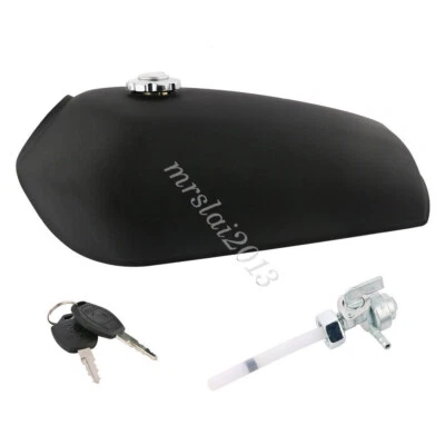 Motorcycle 9L 2.4Gallon Fuel Gas Tank w/ Cap Vintage For Honda CG125 Cafe Racer - Image 1 of 4