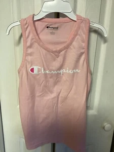 CHAMPION Girls  Pink w/ White Logo Tank Top Size Large - Picture 1 of 3