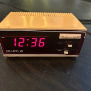 RELOJ DESPERTADOR SPARTUS MINI LED VINTAGE CON SNOOZE HORIZON MODELO 1173 FUNCIONA - Imagen 1 de 6