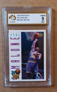 Karl Malone 1993/94 Upper Deck 3d Jam Pro View - Card #94 - CGA 9 MINT not PSA - Picture 1 of 2