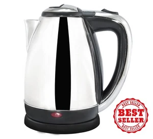 Stainless Steel Electric Tea Kettle With Light Indicator,1.9 QT Silver - Picture 1 of 4