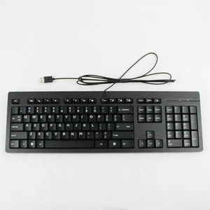 HP 125 Wired Keyboard US Black TPA-P001K - Picture 1 of 5