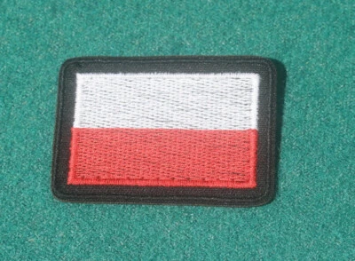 Polnische ARMEE FLAGGE - Streifen auf Schulter - weiß-rot Polen Patch getragen auf Uniform V - Bild 1 von 3