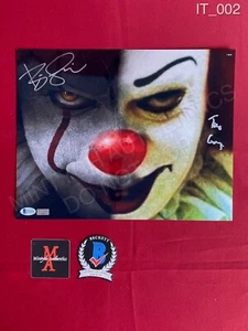 Bill Skarsgard and Tim Curry signed 11x14 photo IT Pennywise Beckett COA horror - Picture 1 of 1