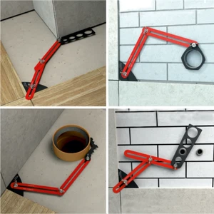 Fliesenleger Schablone Fliesenschablone Lochmarkierung Lineal Fliesen Verlegung - Bild 1 von 4