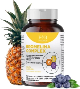 BROMELINA COMPLEX - Integratore Drenante Anticellulite per Ritenzione Idrica, Fa - Foto 1 di 12