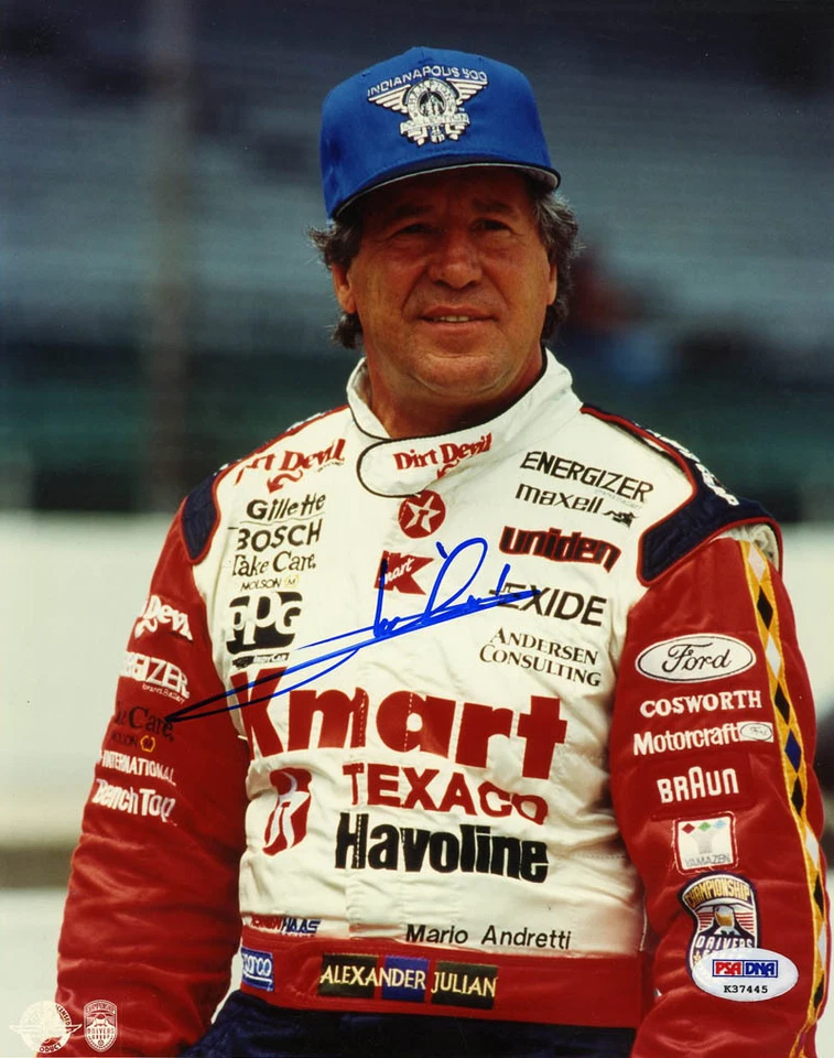 Mario Andretti SIGNED 8x10 Photo Indy 500 Formula One NASCAR PSA/DNA AUTOGRAPHED - Image 1 of 1