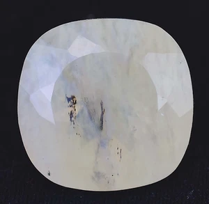 29.50 Ct Natural Yellow Opal Blue Fire Rare CERTIFIED Cushion Untreated Gemstone - Picture 1 of 6