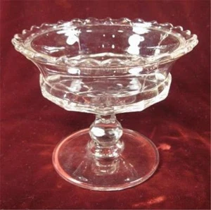 Belmont Dart Compote EAPG Clear Glass 2 Part Mold 1881 Antique Nice (O) - Picture 1 of 5