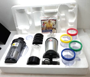 MAGIC BULLET BLENDER SET BASE CUPS 15pc NEW 2003 SINGLE SERVE COUNTERTOP MB1001 - Picture 1 of 8
