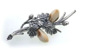 Broche Grandel plata 925 joyas de caza granizo granizo plata de ley - Imagen 1 de 2