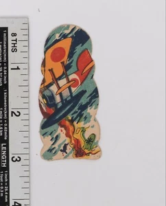 Vintage Menko Playing Card Japanese Military 1930' China - Japan War Pop Art 110 - Picture 1 of 2