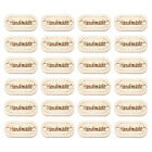  200 Pcs Handmade Stickers Accessories Wood Child Wallet for Clothing Labels