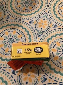 NEU BRASSCRAFT 1/2 Zoll Kompressionseinlass x 3/8 Zoll Kompressionsauslass Messing - Bild 1 von 2
