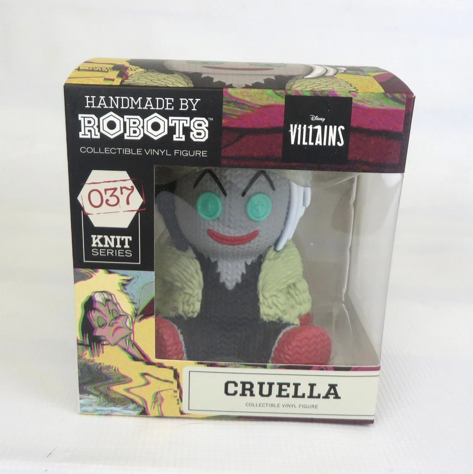 FIGURA CRUELLA Hecha a Mano por Robots Coleccionable Vinilo 037 Tejido Serie Disney NUEVO Foto 1 de 1