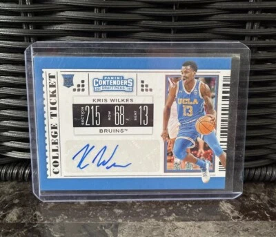 Kris Wilkes 2019 Panini Contenders Draft Picks #97 Auto RC - Image 1 of 2