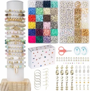 Clay Beads Bracelet Making Kit, 8400Pcs Friendship Bracelet Making Kit, 2 Boxes - Picture 1 of 7