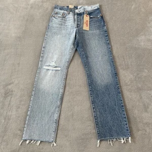 New Levi’s 501 xx Women’s Premium Jeans *FITS 27x28 Button Fly Raw Hem Distress - Picture 1 of 17