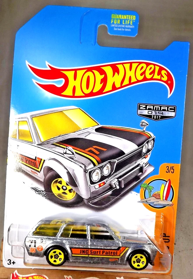 Vagón Datsun Bluebird 510 2017 Hot Wheels Walmart #14 Zamac Surf's Up 3/5 '71 Foto 1 de 4