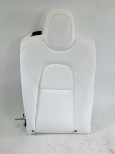 2017 - 2023 TESLA MODEL 3 REAR RIGHT SIDE SEAT UPPER CUSHION COVER OEM WHITE - Picture 1 of 11