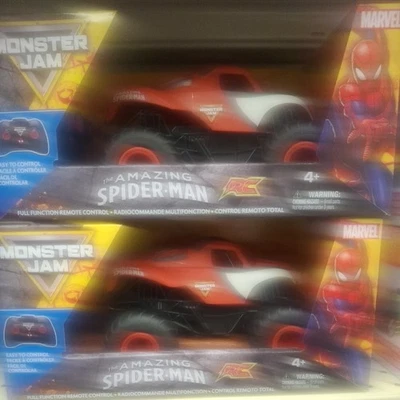 Monster Jam Marvel The Amazing 蜘蛛侠遥控怪物卡车 1: 24 比例 — 第 1/4 张图片