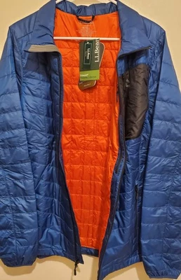 LL Bean Jacket Mens Medium/ Tall  Blue Primaloft Packaway Puffer - New - Image 1 of 4
