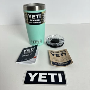 YETI Rambler 10 Oz Tumbler Stainless Steel Vacuum Seafoam Retired Size NWT - Picture 1 of 3