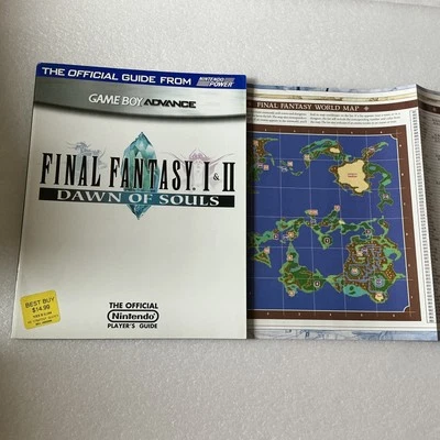 Final Fantasy 1 & 2 Dawn Of Souls Official Guide GBA Nintendo map Attached VGC - Image 1 of 4