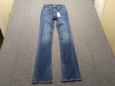 Express Jeans Womens 2 Blue Skyscraper Mid Rise Stretch Casual Preppy New - Image 1 of 4