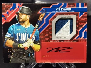 Kyle Schwarzber 2025 Topps City Connect Jersey Patch Relic Black Auto #/10 - Bild 1 von 3