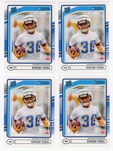 (4) Lotto Donruss Kimani Vidal Rookie 2024 #355 Los Angeles Rams - Foto 1 di 3