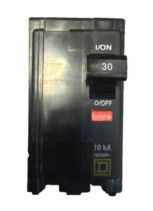 Square D QO230 zweipoliger 30 Ampere Leitungsschutzschalter 120/240V 10kA Steckmontage NE - Bild 1 von 2