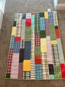 Pottery Barn Kleinkind Quilt Patchwork 35x48, Top Zustand - Bild 1 von 4