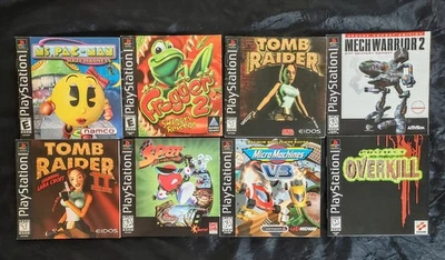 Лот из 8 подлинный PS1 PlayStation 1 руководства только без игр  - Изображение 1 из 2