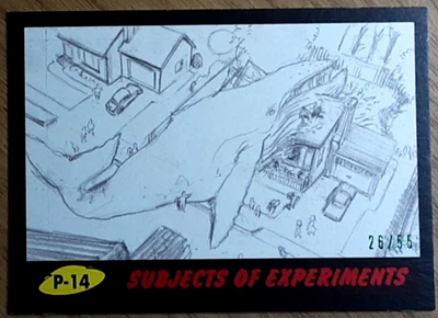 2017 Mars Attack's The Revenge Black Card P14 SUBJECTS OF EXPERIMENTS. - Image 1 of 3