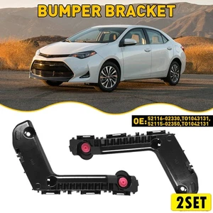 Front Bumper Brackets Left Right Set For 2017 2018 2019 Toyota Corolla 17-19 USA - Picture 1 of 23