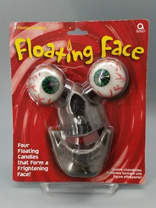 Scary Fright Face Floating Candle Set 4pc Skull Eyeballs Halloween Decor Amscan - Picture 1 of 9