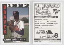 1993 Sport Pro Idaho Falls Braves Alberto Evangelista #1