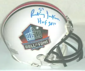 MINI CASCO FIRMATO RICEY JACKSON HALL OF FAME N.O. Saints - 49ers - J.S.A. Cert - Foto 1 di 4