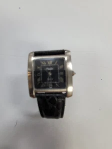 OROLOGIO MOULIN OROLOGERIA CON CINTURINO NERO - NON FUNZIONANTE - Foto 1 di 3