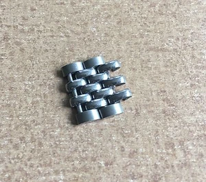 20 VENDIDOS Dos Vintage Acero Cuentas de Arroz Reloj Pulsera Eslabones BoR Piezas Nuevo de Lote Antiguo - Imagen 1 de 4