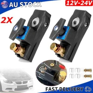 2X 12/24V Car Battery Isolator Boat Van Power Cut Off Switch Disconnect Terminal - Picture 1 of 14