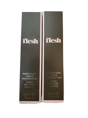 2 Pack Flesh 38 HOT COCOA Pure Flesh Liquid Foundation New Open Box - Image 1 of 3