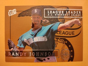 Randy Johnson 1995 Fleer Ultra League Leaders #4 of 10 - Seattle Mariners