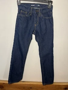 Old Navy Size 7 Boys Denim Jeans Pants Skinny Built In Tough Adjustable waist - Picture 1 of 4