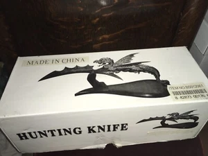 Decorative Dragon Hunting Knife with Display Stand - Picture 1 of 13