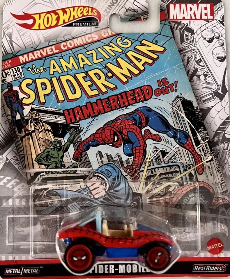 Hot Wheels 2022 1:64 Retro Entertainment Marvel Spider-Man Spider-Mobile ¡Lo último! Foto 1 de 1