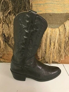 Botas de Vaquero Acme Cuero Negro Para Hombre Talla 11 D 6096 - Imagen 1 de 9