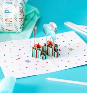 Happy Birthday 3D Pop Up Greeting Card Birthday Gifts Friend Family KIDS MOTHER - Imagen 1 de 5